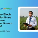 Bihar Block Agriculture Officer Recruitment 2026