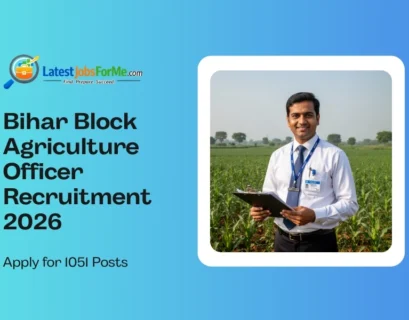 Bihar Block Agriculture Officer Recruitment 2026