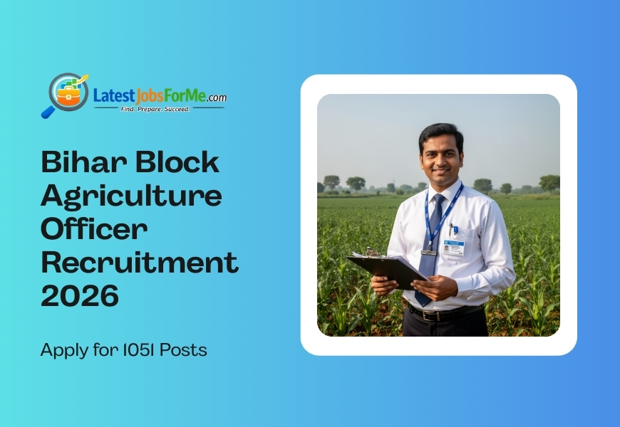 Bihar Block Agriculture Officer Recruitment 2026
