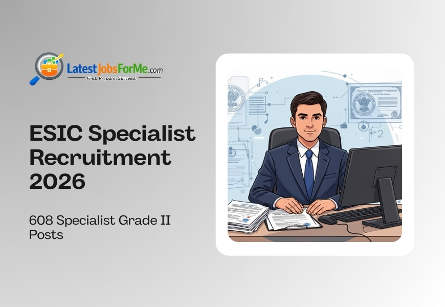 ESIC Specialist Recruitment 2026