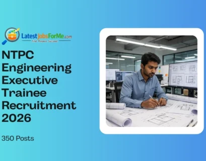 NTPC Engineering Executive Trainee Recruitment 2026
