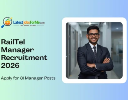 RailTel Manager Recruitment 2026