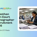 Rajasthan High Court Stenographer Recruitment 2026