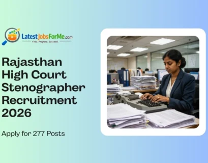 Rajasthan High Court Stenographer Recruitment 2026