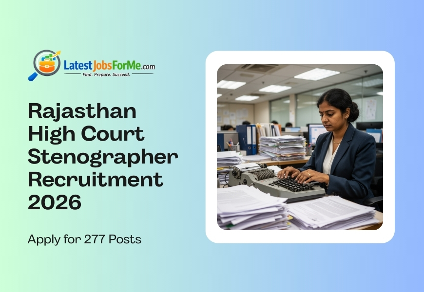 Rajasthan High Court Stenographer Recruitment 2026