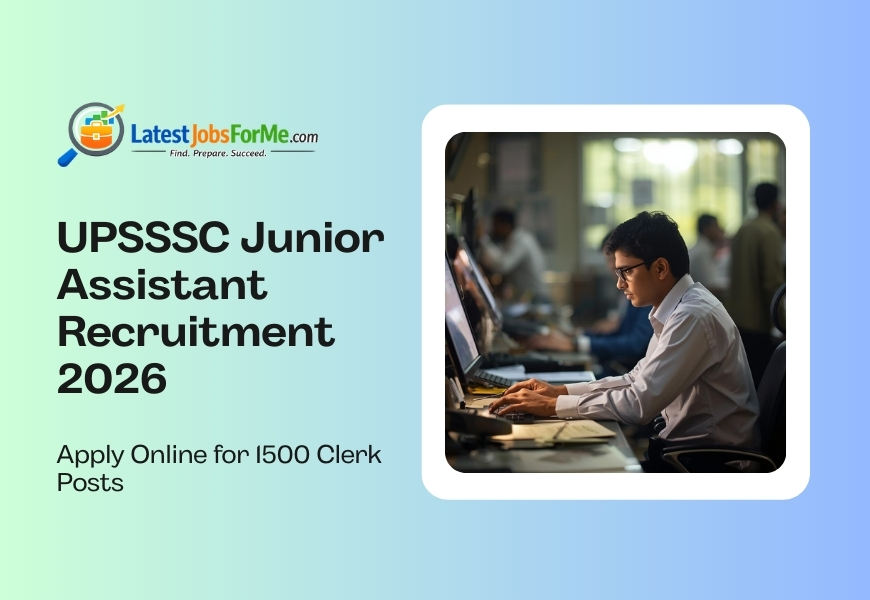 UPSSSC Junior Assistant Recruitment 2026
